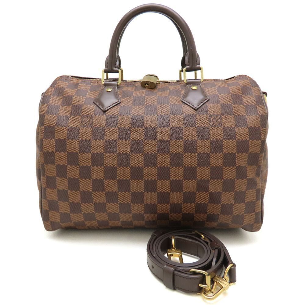 LOUIS VUITTON Damier Speedy Bandoulière 30 N41367 2-Way Handbag Ebene Women's...